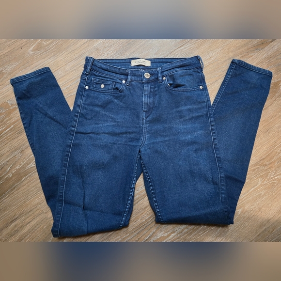 Maison Scotch Haut High-Rise Skinny Dark Blue Wash Jeans - W29/L32 - Picture 2 of 8